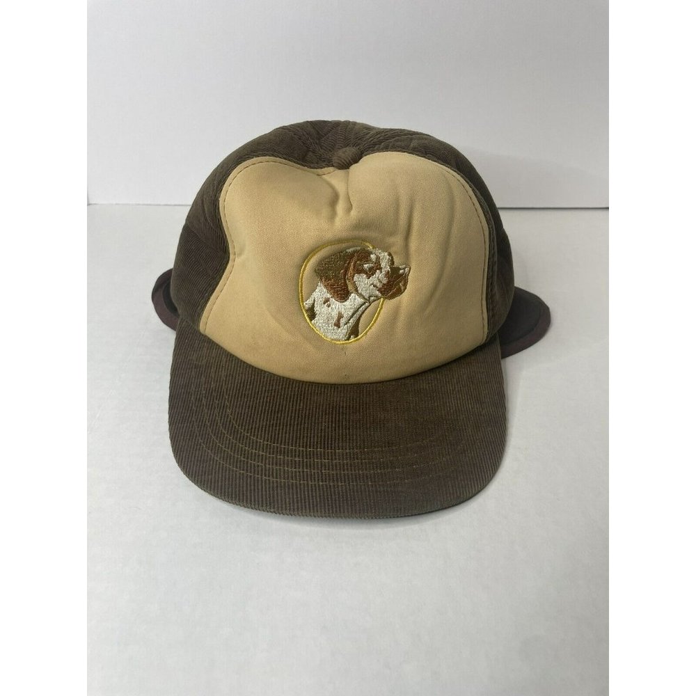 Vintage Winchester Gun Dog Corduroy Hunting Hat Cap size Medium Insulated